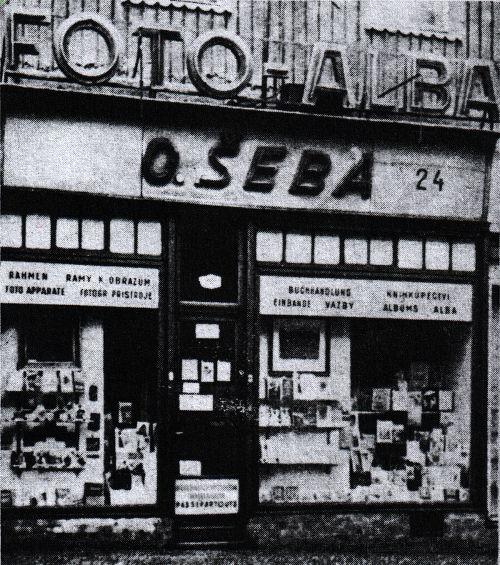Portál knihkupectví Otakar Šeba (1943)