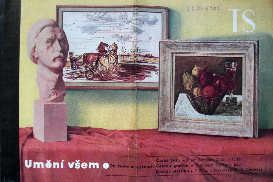 Prospekt výtvarných edic knihkupectví F. Topič (1940) 