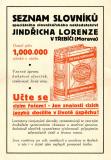 Prospekt nakladatelství Jindřich Lorenz (1928)