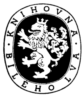 Značka edice Knihovna bílého lva, nakladatelství A. B. Kohout (1947)
